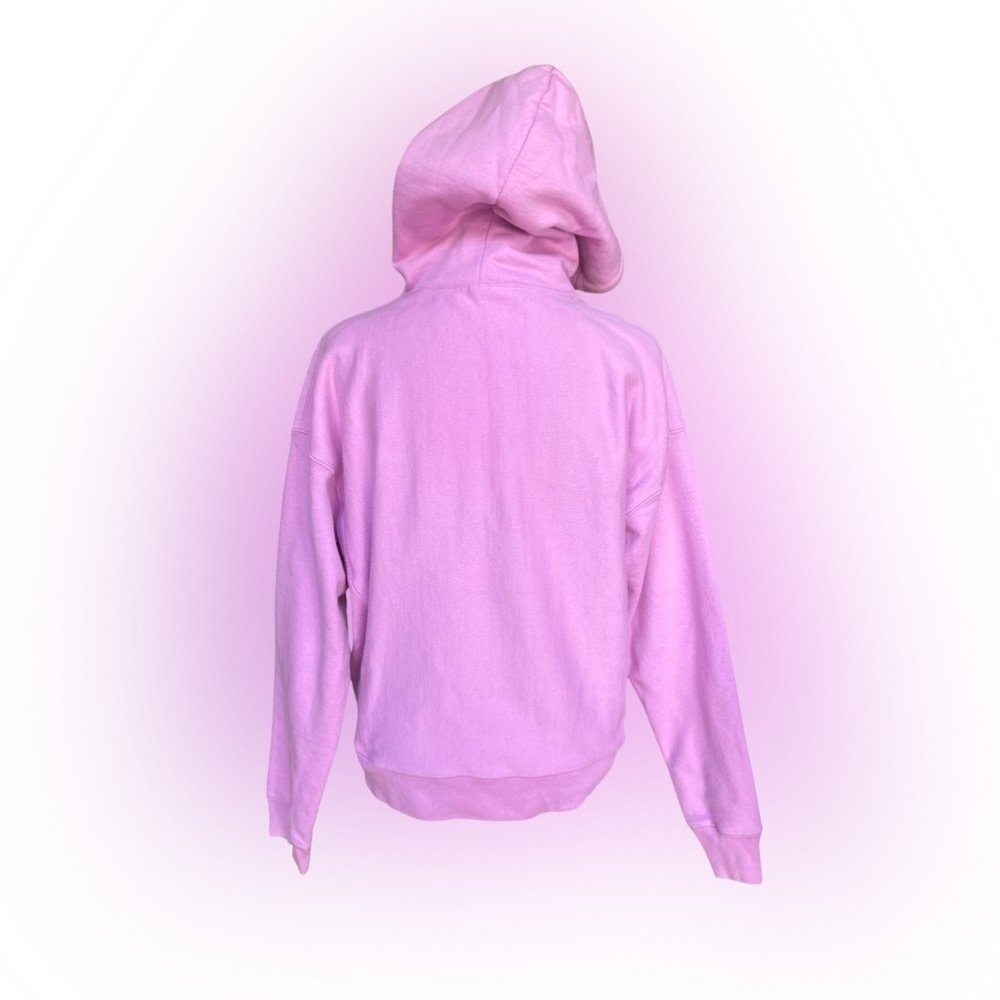 Vintage Champion Reverse Weave Hoodie Sweatshirt Size Medium Bubble Gum Pink - Picture 3 of 7